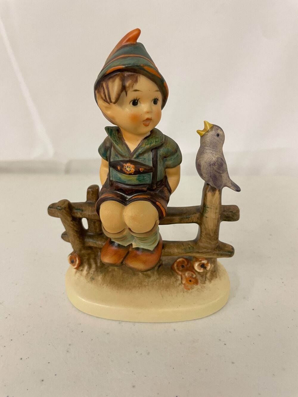 Goebel Hummel M.I. Wayside Harmony #111/1 W.Germany Boy Sitting on Fence Vintage